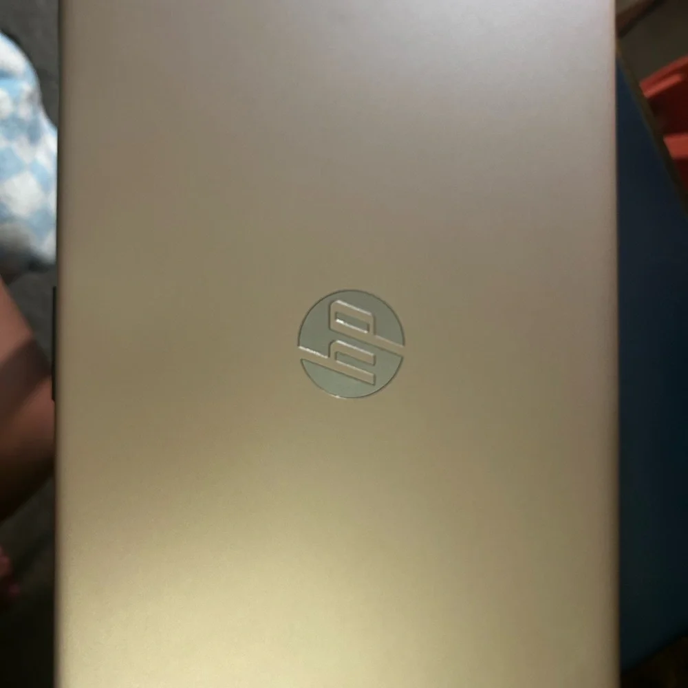 HP Gold Laptop Sleek Design Powerful Performance